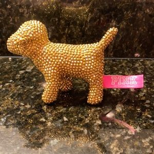 SOLD Gold rhinestone Victoria’s Secret dog